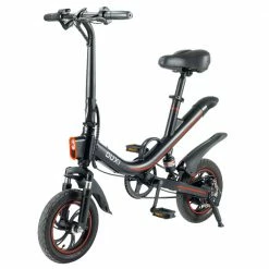 Promo 🎉 OUXI V1 Electric Bike 12 Inch Tires 350W Motor 36V 7.8Ah Battery 30Km Range 25Km/h Max Speed 150kg Max Load - Black 🎉