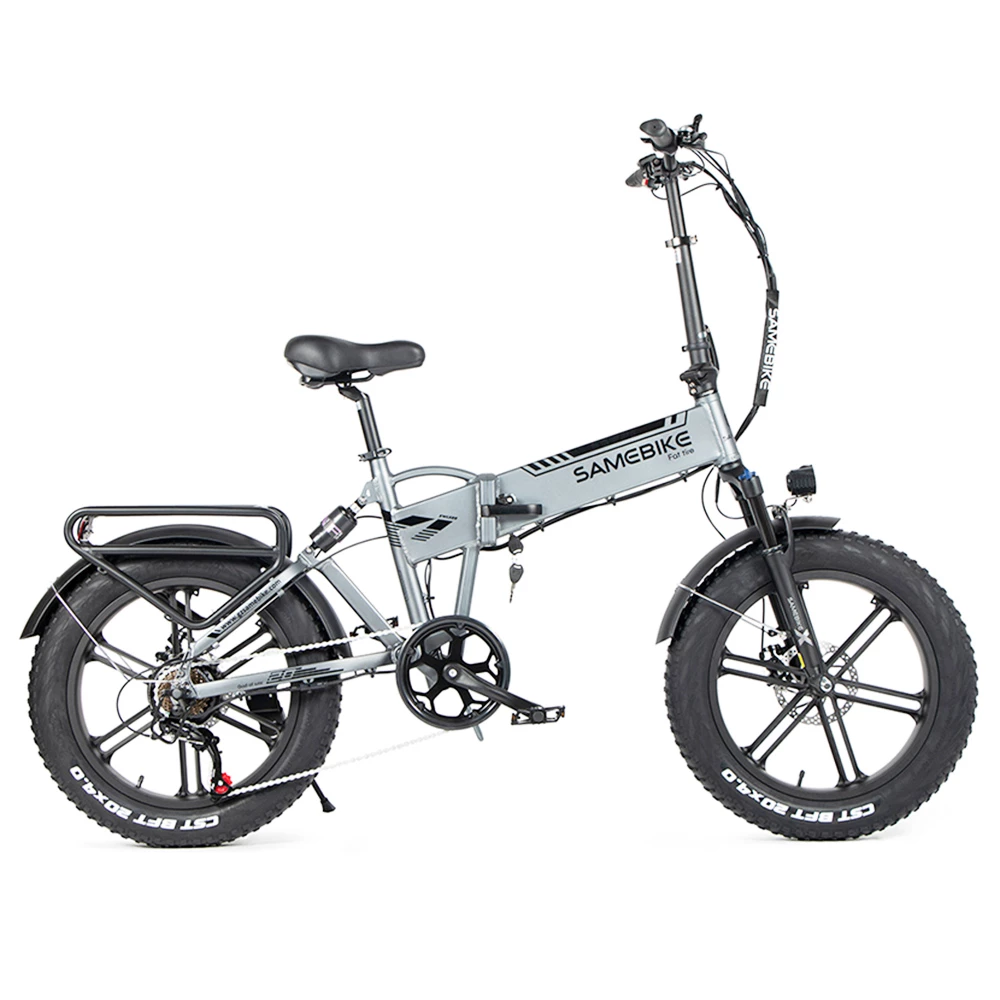 Flash Sale ✔️ SAMEBIKE XWLX09 20 Inches Fat Tire eBike 500W All Terrain eBike 25-35km/h Max Speed 80-90km Max Mileage - Silver ❤️ - Image 4