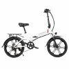 Brand new 🧨 Samebike 20LVXD30-II Folding Electric Moped Bike 20'' Tire 48V 350W Motor 10Ah Battery 30km/h Max Speed - White 🔥