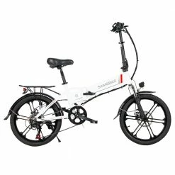 Brand new 🧨 Samebike 20LVXD30-II Folding Electric Moped Bike 20'' Tire 48V 350W Motor 10Ah Battery 30km/h Max Speed - White 🔥