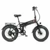 Cheapest ❤️ SAMEBIKE LOTDM200-FT Folding Electric Moped Bike 350W Motor 10Ah Battery Max 30km/h 20 Inch Tire - Black 🌟
