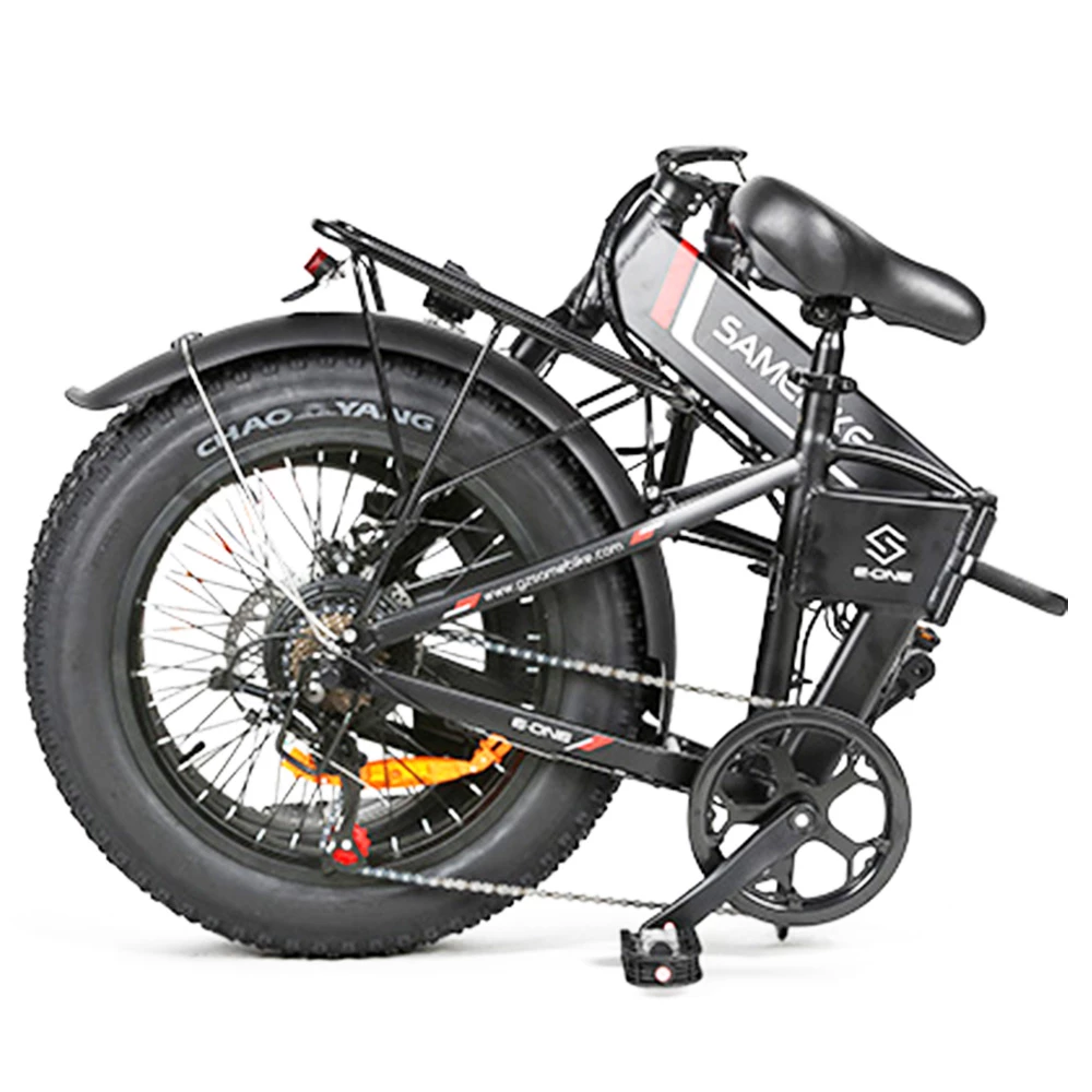 Cheapest โค๏ธ SAMEBIKE LOTDM200-FT Folding Electric Moped Bike 350W Motor 10Ah Battery Max 30km/h 20 Inch Tire - Black ๐ - Image 5