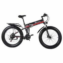 New 🔥 Shengmilo MX01 26 Inches Fat Tire Electric Bike 12 Magnetic Booster Bicycle 1000W 7-Speed Shimano for Snow Mountain 😀