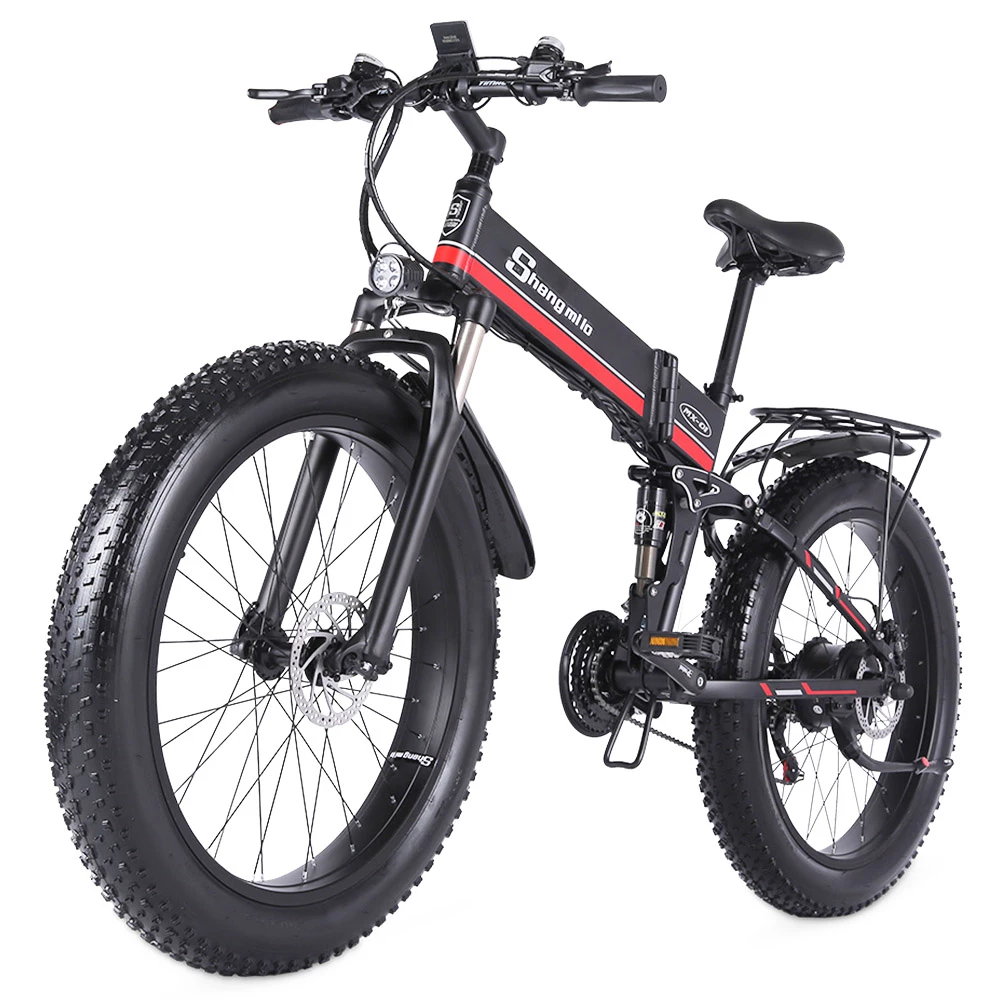 New ๐ฅ Shengmilo MX01 26 Inches Fat Tire Electric Bike 12 Magnetic Booster Bicycle 1000W 7-Speed Shimano for Snow Mountain ๐ - Image 5