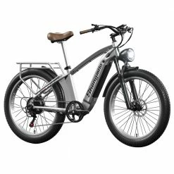 Cheapest 🧨 Shengmilo MX04 26*3.0 Inch Fat Tire Electric Moped Bike Mountain Bicycle Bafang 500W Motor 48V 15Ah LG Battery 40Km/h Max Speed Shimano 7-Speed Gear 110KM Max Range IP64 Waterproof TEKTRO E500 Oil Brake ✔️