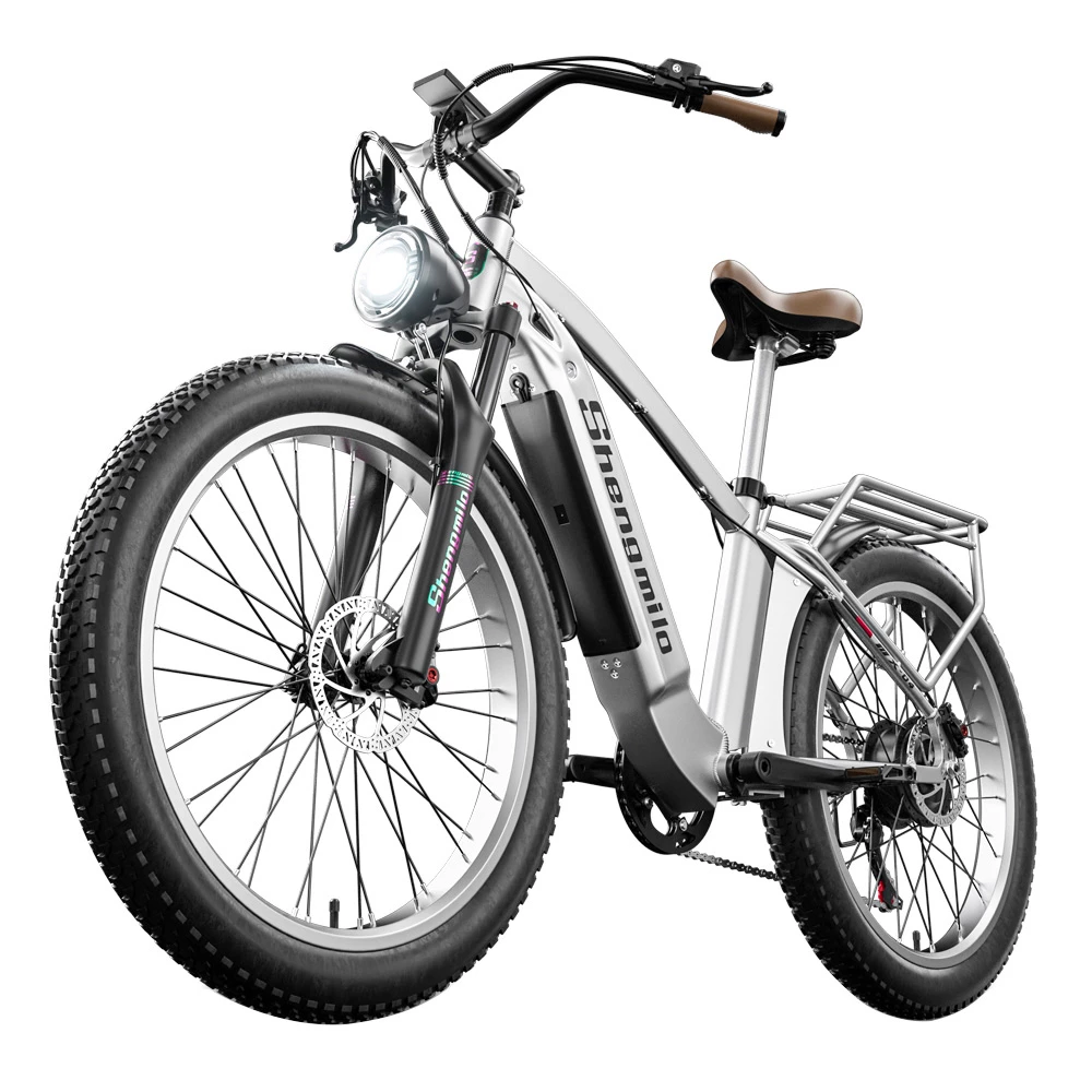 Cheapest ๐งจ Shengmilo MX04 26*3.0 Inch Fat Tire Electric Moped Bike Mountain Bicycle Bafang 500W Motor 48V 15Ah LG Battery 40Km/h Max Speed Shimano 7-Speed Gear 110KM Max Range IP64 Waterproof TEKTRO E500 Oil Brake โ๏ธ - Image 5