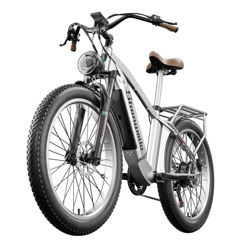 Cheapest ๐งจ Shengmilo MX04 26*3.0 Inch Fat Tire Electric Moped Bike Mountain Bicycle Bafang 500W Motor 48V 15Ah LG Battery 40Km/h Max Speed Shimano 7-Speed Gear 110KM Max Range IP64 Waterproof TEKTRO E500 Oil Brake โ๏ธ - Image 6