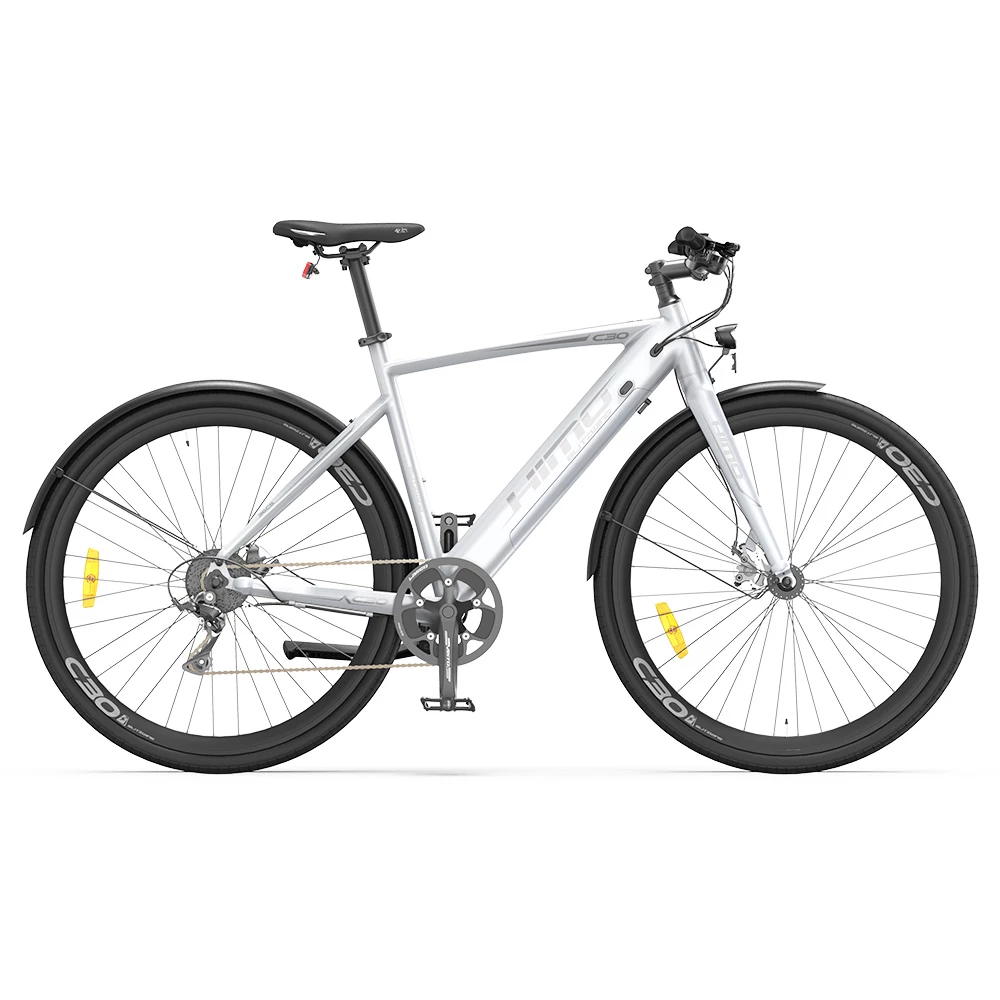Flash Sale π HIMO C30R MAX Electric Bicycle 250W Motor Max Speed Torque sensor 25km/h 36V 10AH 75km Max Range - Silver π₯