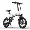 Best deal 🥰 ADO A16 Electric Folding Bike 16 inch City Bicycle 350W Hall Brushless Motor SHIMANO 7-Speed Rear Derailleur 36V 7.8Ah Removable Battery 35km/h Max speed up to 35km Max Range IPX5 Double Shock-absorption Aluminum alloy Frame 16*1.95 Tires - White ❤️