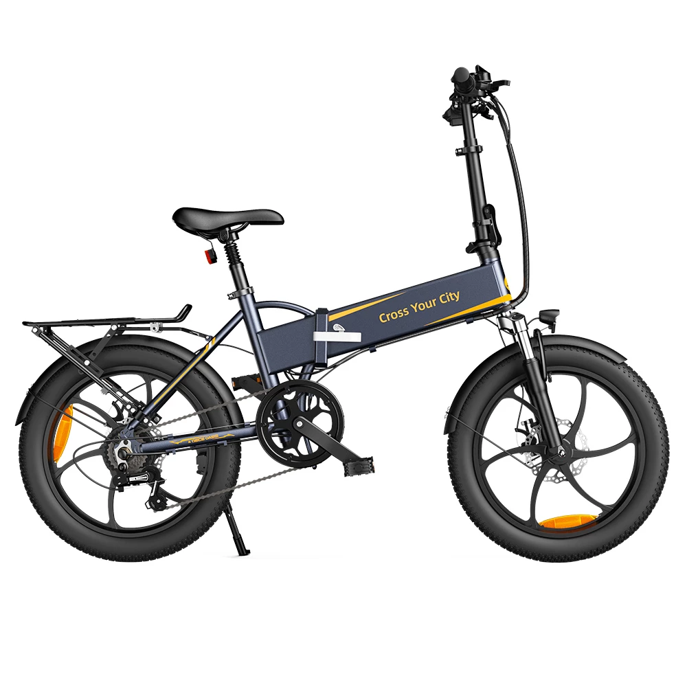 Best deal π ADO A20 XE 250W Electric Bike Folding Frame 7-Speed Gears Removable 10.4 AH Lithium-Ion Battery E-bike - Grey π