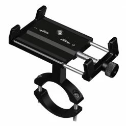Brand new โ๏ธ Aluminum Alloy Phone Holder for KUGOO S1 and KUGOO S1 Pro Folding Electric Scooter Bicycle - Black ๐งจ