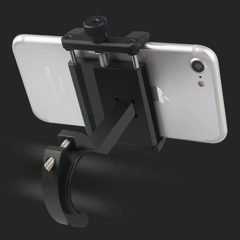 Brand new βοΈ Aluminum Alloy Phone Holder for KUGOO S1 and KUGOO S1 Pro Folding Electric Scooter Bicycle - Black 𧨠- Image 4