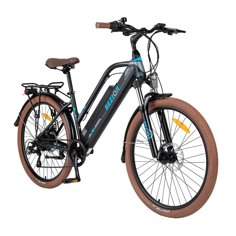 Outlet 𧨠BEZIOR M2 Electric Bike 48V 12.5Ah Battery 250W Brushless Motor 26 inch Tire Aluminum Alloy Frame Shimano 7-speed Shift Max Speed 25km/h 80KM Power-assisted mileage Range 5 inch Smart LCD Meter - Black β - Image 2