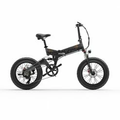 Brand new ๐ BEZIOR XF200 Folding Electric Bike 48V 15Ah Battery 1000W Motor 20x4.0 inch Fat Tire Aluminum Alloy Frame Shimano 7-speed Shift Max Speed 40km/h 130KM Power-assisted mileage Range LCD Display IP54 Waterproof - Black โ