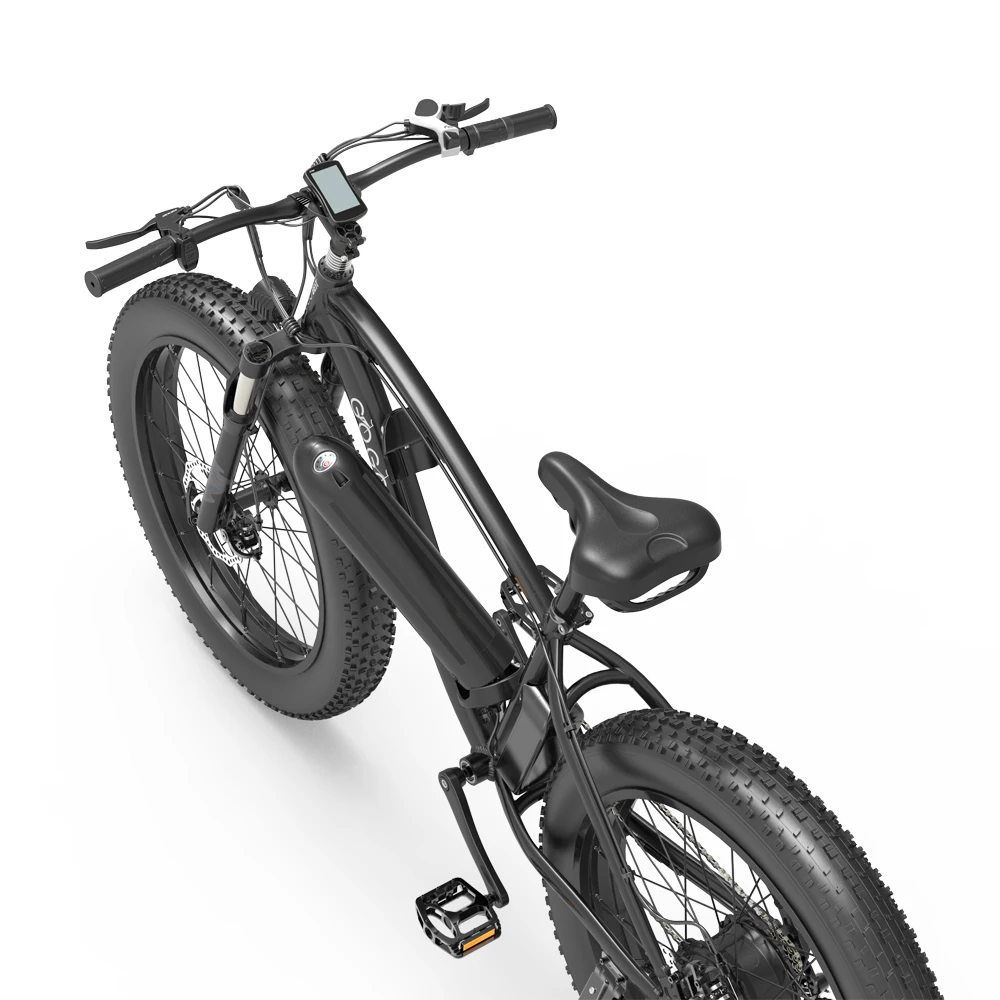 Coupon β¨ GOGOBEST GF600 Electric Bike 48V 13Ah Battery 1000W Motor 26x4.0 inch Fat Tire Aluminum Alloy Frame Shimano 7-speed Shift Max Speed 40km/h 110KM Power-assisted mileage Range LCD Display IP54 Waterproof - Black Green π - Image 5