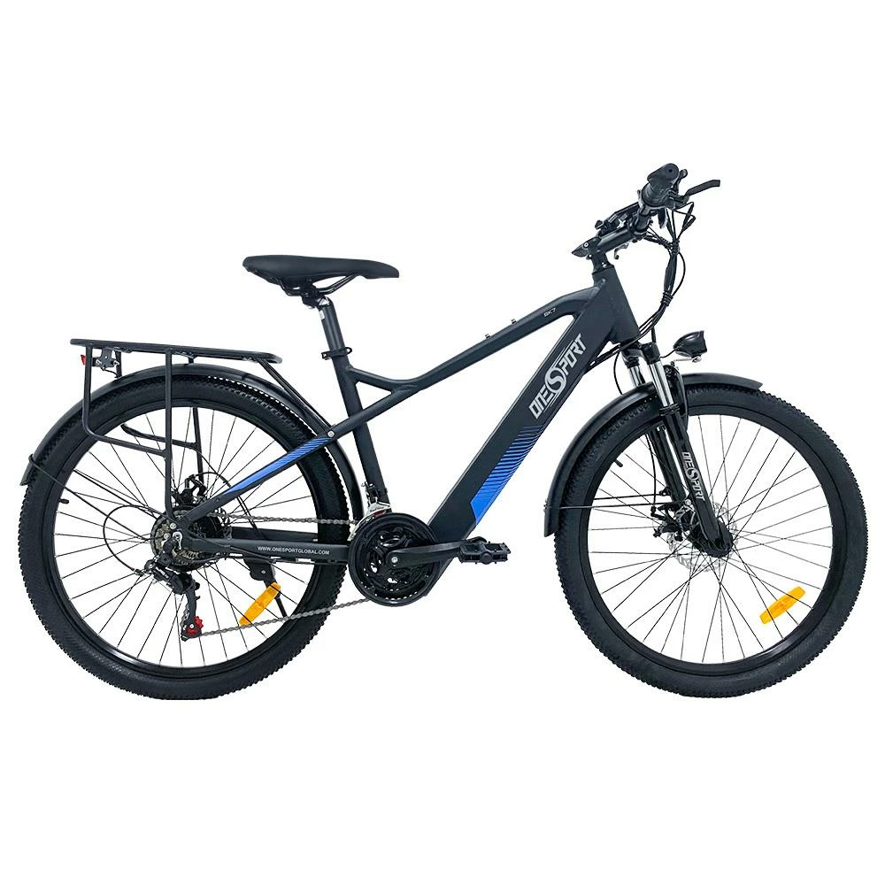Cheapest π ONESPORT BK7 Electric Bike 48V 350W Motor 10Ah Battery Shimano 21 Speed Gear Front Suspension and Dual Disc Brakes - Black π - Image 5