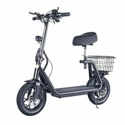Promo ✨ BOGIST M5 Pro Folding Electric Scooter 12 Inch Pneumatic Tire 500W Motor Max Speed 40Km/h 48V 11Ah Battery Smart BMS Disc Brake 30-35KM Long Range with Seat - Black 🌟