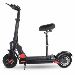 Buy 👍 BOGIST C1 PRO Folding Electric Scooter 10" Tire 500W Motor 48V 13Ah Battery Smart BMS Disc Brake Max Speed 45KM/h LCD Display 40-45KM Long Range with Removable Seat - Black 🔥