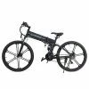 Buy 🔥 Samebike LO26-II Portable Folding Smart Electric Moped Bike 500W Motor Max 35km/h 26 Inch Tire - Black ✔️