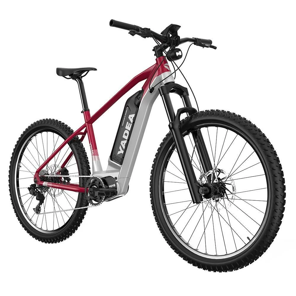 Best Pirce π Yadea YS500 27.5 inch Touring Electric Bike 350W Fusion Mid Drive Motor Shimano BL-MT200 Brake 13Ah LG Cell Battery LCD Display 25KM/H up to 80-100Km - Red π - Image 3