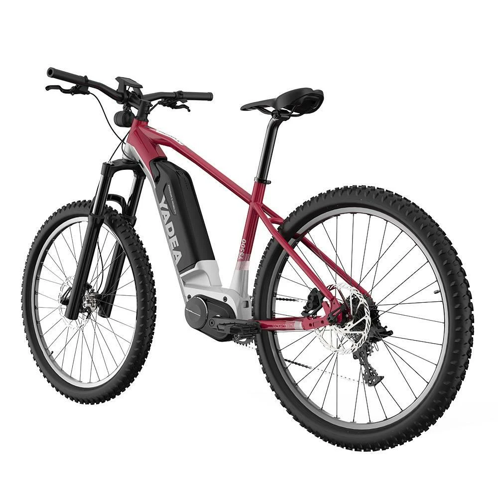 Best Pirce π Yadea YS500 27.5 inch Touring Electric Bike 350W Fusion Mid Drive Motor Shimano BL-MT200 Brake 13Ah LG Cell Battery LCD Display 25KM/H up to 80-100Km - Red π - Image 4