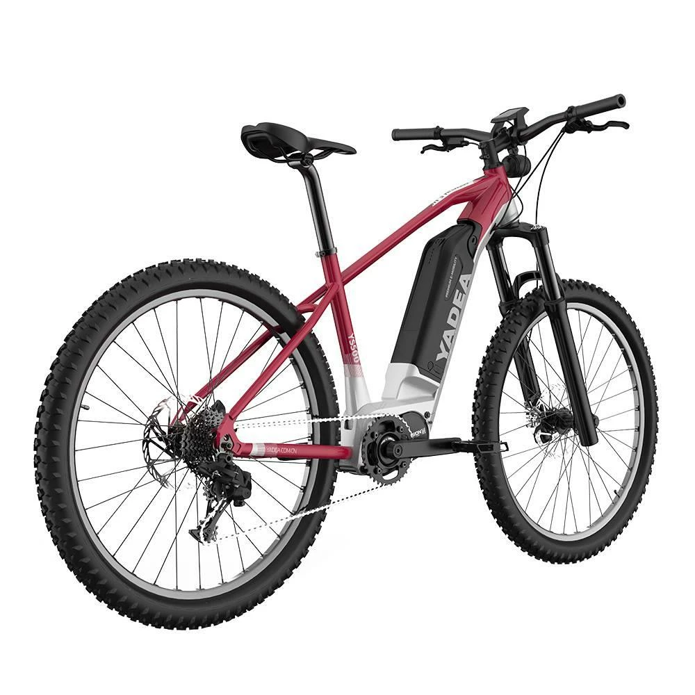 Best Pirce π Yadea YS500 27.5 inch Touring Electric Bike 350W Fusion Mid Drive Motor Shimano BL-MT200 Brake 13Ah LG Cell Battery LCD Display 25KM/H up to 80-100Km - Red π - Image 5