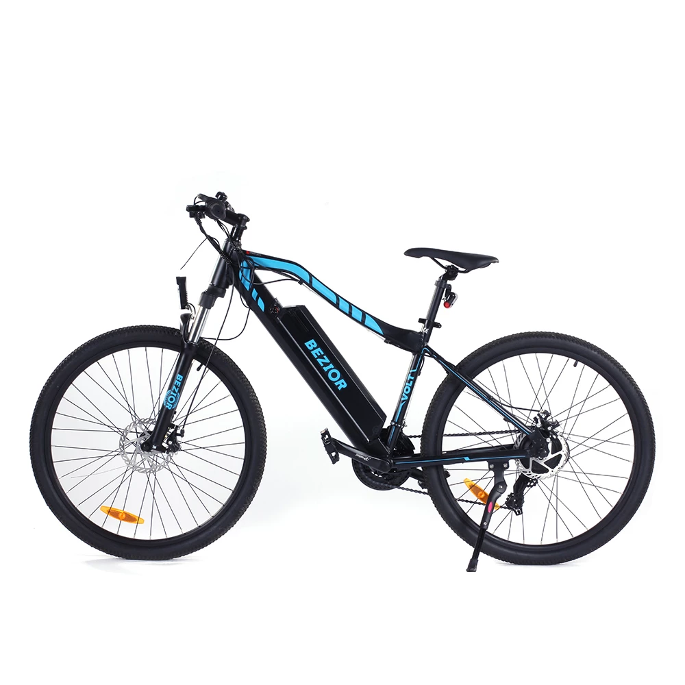 Cheapest โญ BEZIOR M1 Electric Bike 48V 12.5Ah Battery 250W Brushless Motor 27.5 inch Tire Aluminum Alloy Frame Shimano 7-speed Shift Max Speed 25km/h 80KM Power-assisted mileage Range 5 inch Smart LCD Meter IP54 Waterproof - Black Blue ๐ฏ - Image 3