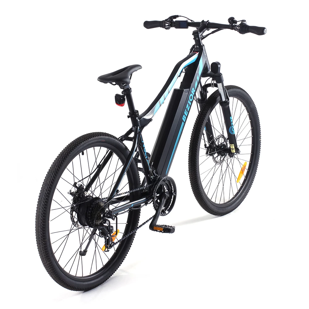 Cheapest โญ BEZIOR M1 Electric Bike 48V 12.5Ah Battery 250W Brushless Motor 27.5 inch Tire Aluminum Alloy Frame Shimano 7-speed Shift Max Speed 25km/h 80KM Power-assisted mileage Range 5 inch Smart LCD Meter IP54 Waterproof - Black Blue ๐ฏ - Image 5
