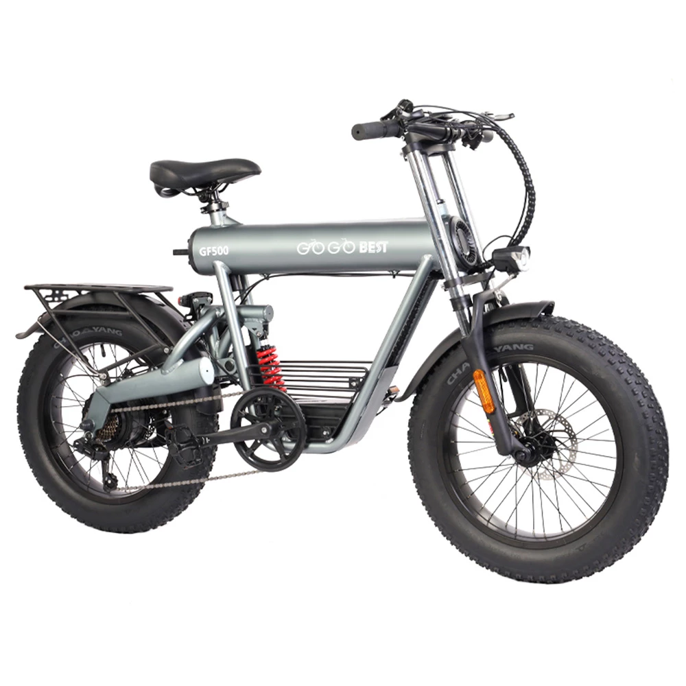 Wholesale โญ GOGOBEST GF500 Electric Bicycle 20*4.0 Inch Fat Tire 750W Motor 45Km/h Top Speed 48V 20Ah Battery 90-100KM Max Range Shimano 7-Speed Transmission Dual Disc Brake ๐