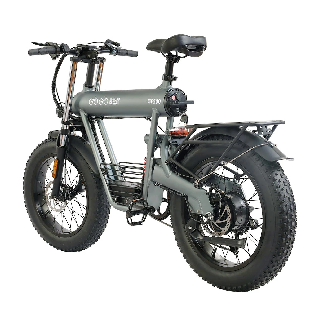 Wholesale โญ GOGOBEST GF500 Electric Bicycle 20*4.0 Inch Fat Tire 750W Motor 45Km/h Top Speed 48V 20Ah Battery 90-100KM Max Range Shimano 7-Speed Transmission Dual Disc Brake ๐ - Image 4