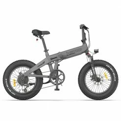 Hot Sale ๐ HIMO ZB20 MAX Global version Folding Electric Mountain Bike 20" Wheels 4 Inch Fat Wide Tires 250W Motor Shimano 6 Speeds Derailleur 48V 10Ah Detachable Lithium Battery Dual Disc Brake Hydraulic Shock Folk LCD Display Up to 80km - Grey ๐