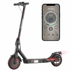 Outlet 🥰 IScooter i9 Folding Electric Scooter 8.5 Inch Pneumatic Tire 350W Motor 7.5Ah Battery 30km/h Max Speed APP Control Black ⌛
