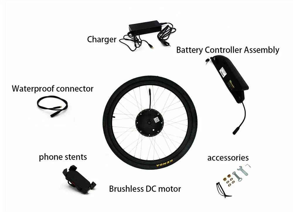 Hot Sale π IMortor-F1 Bicycle Refitting Kit For 26 Inch Intelligent Wheel Smart Power System Range 100KM Disk Break 𧨠- Image 2