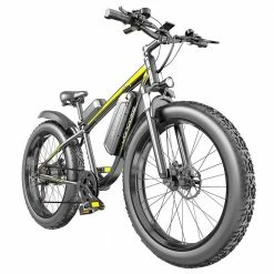 Best deal ๐ JANOBIKE E26 Electric Bicycle 48V 1000W Motor 16Ah Battery 26 Inch Tire Snow, Mountain, City Bike - Black ๐