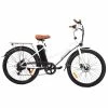Budget 🥰 KAISDA K6 Electric City Bike 26 inch 36V 10Ah 350W Motor Shimano 7-speed e-bike waterproof IP54 LED Light - White 😍