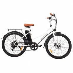 Budget ๐ฅฐ KAISDA K6 Electric City Bike 26 inch 36V 10Ah 350W Motor Shimano 7-speed e-bike waterproof IP54 LED Light - White ๐