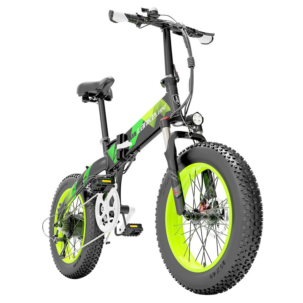 Top 10 ๐ฅ LANKELEISI X2000 PLUS Moped Electric Bike Folding Bike 12.8Ah 48V 1000W 40km/h Max Speed Max Load 150kg - Green โจ