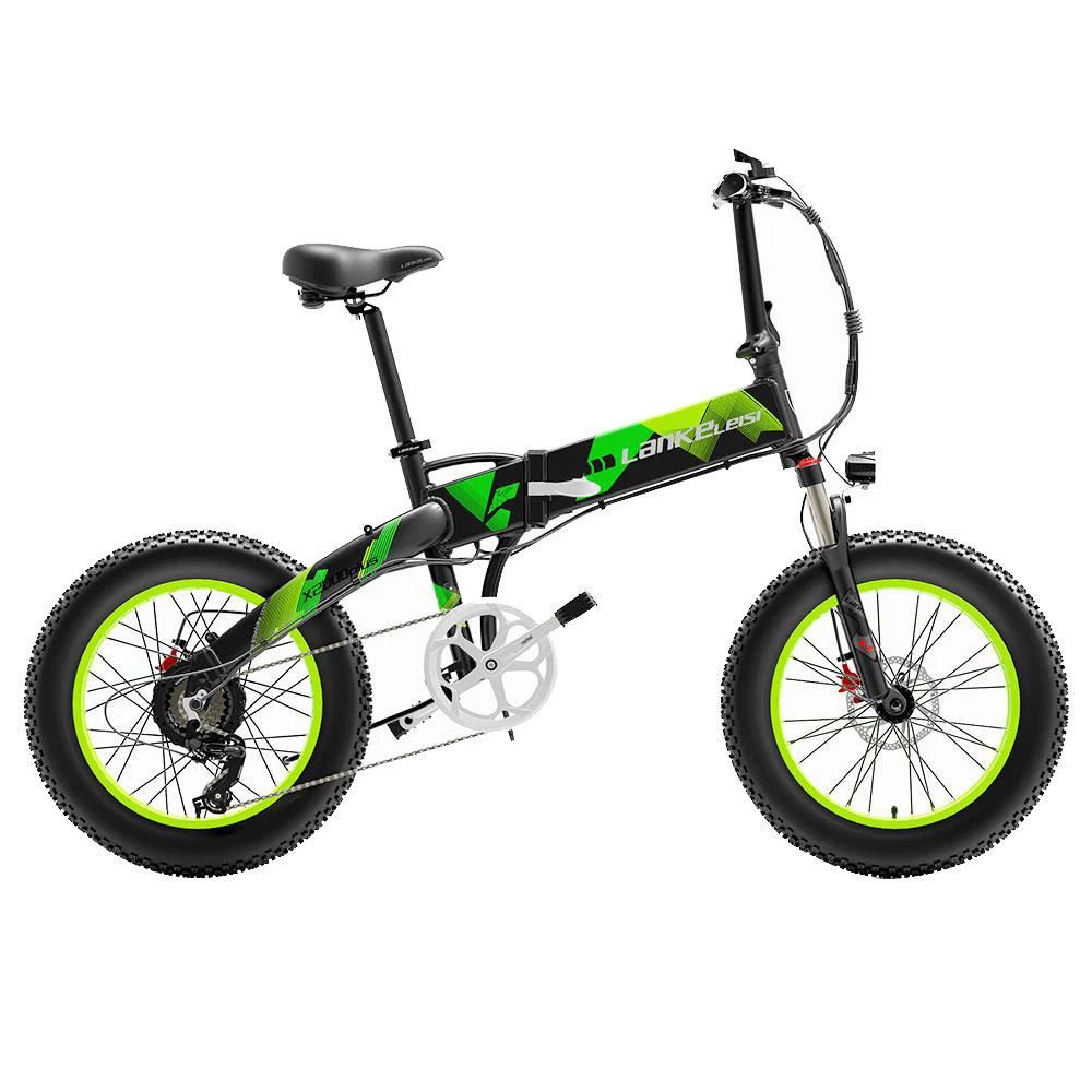 Top 10 ๐ฅ LANKELEISI X2000 PLUS Moped Electric Bike Folding Bike 12.8Ah 48V 1000W 40km/h Max Speed Max Load 150kg - Green โจ - Image 5