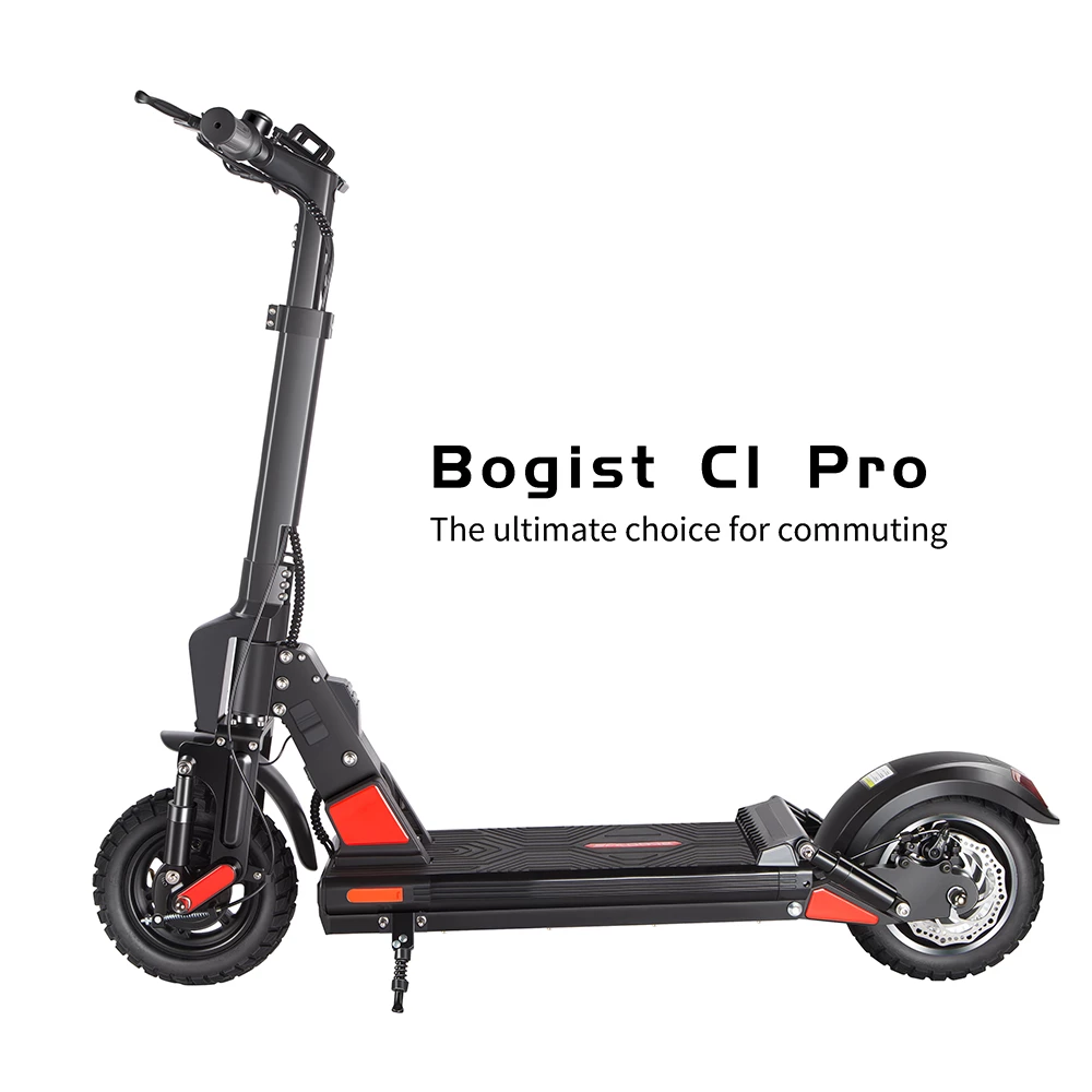 Buy π BOGIST C1 PRO Folding Electric Scooter 10" Tire 500W Motor 48V 13Ah Battery Smart BMS Disc Brake Max Speed 45KM/h LCD Display 40-45KM Long Range with Removable Seat - Black π₯ - Image 5