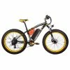 Outlet 🔥 RICH BIT TOP-022 Electric Mountain Bike 26'' Tires 1000W Motor 35km/h Max Speed Up To 60km Range Dual Disc Brake LCD Display - Black Yellow 🔥
