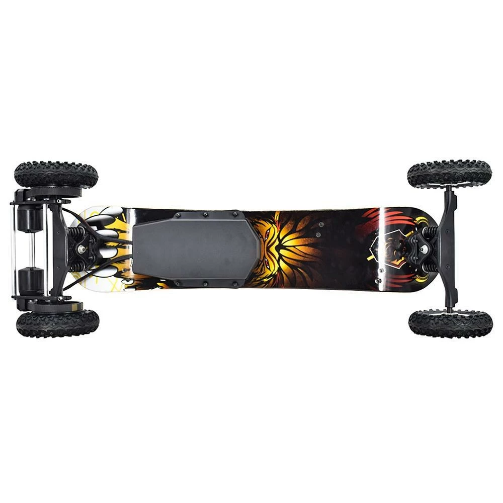 Discount π SYL-08 V3 Version Electric Off Road Skateboard With Remote Control 1450W Motor up to 38km/h 10Ah Battery Maple Plank 8 inch Wheel Max load 130kg Left Foot Front Regular Stance - Black π― - Image 4